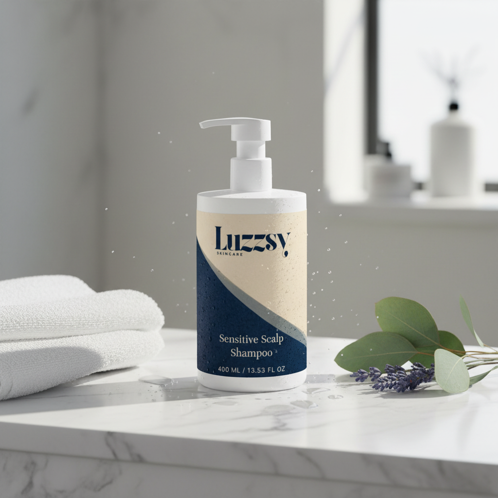 Sensitive Scalp Shampoo in spa setting